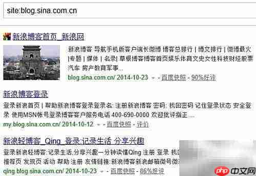 高级搜索指令site用法详解