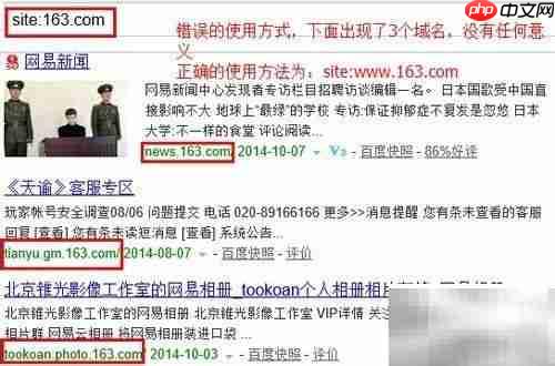 高级搜索指令site用法详解