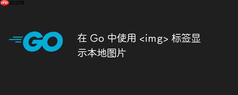 在 Go 中使用  标签显示本地图片