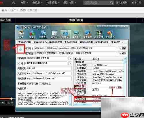 如何提取网页视频源地址