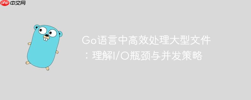 Go语言中高效处理大型文件：理解I/O瓶颈与并发策略