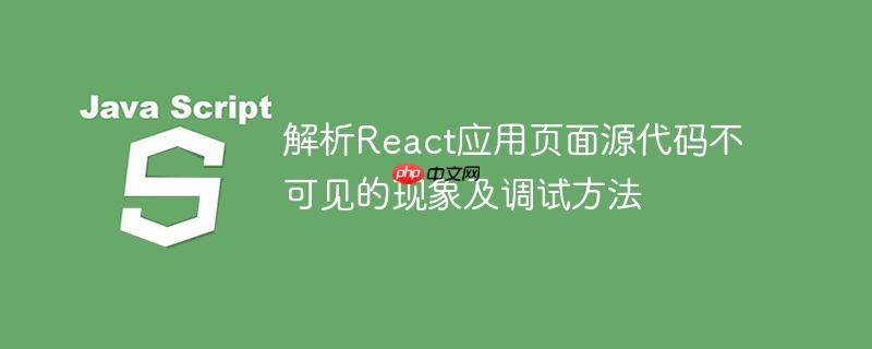 解析React应用页面源代码不可见的现象及调试方法