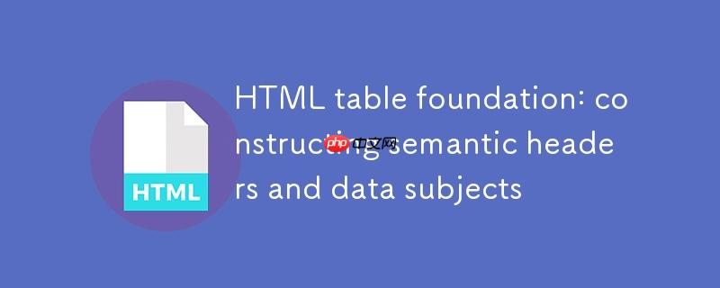 HTML表格基础：构建语义化的表头与数据主体
