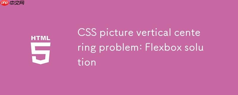 CSS图片垂直居中问题：Flexbox解决方案