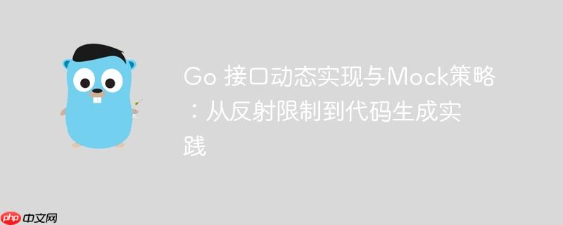 Go 接口动态实现与Mock策略：从反射限制到代码生成实践
