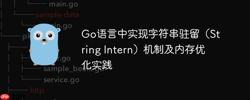 Go语言中实现字符串驻留（String Intern）机制及内存优化实践