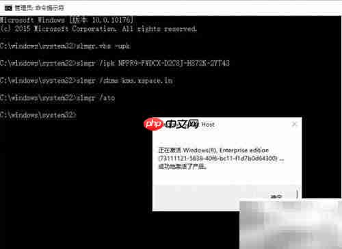 Win10企业版激活指南