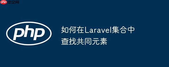 如何在Laravel集合中查找共同元素