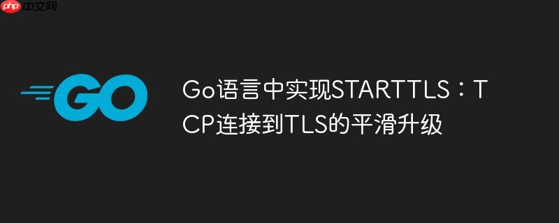 Go语言中实现STARTTLS：TCP连接到TLS的平滑升级