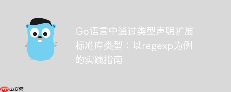 Go语言中通过类型声明扩展标准库类型：以regexp为例的实践指南