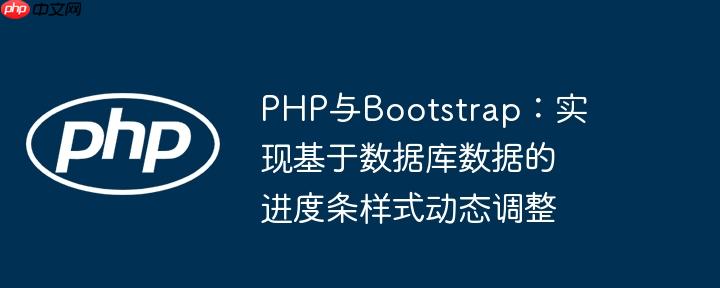 PHP与Bootstrap：实现基于数据库数据的进度条样式动态调整
