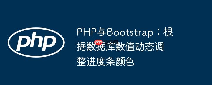 PHP与Bootstrap：根据数据库数值动态调整进度条颜色