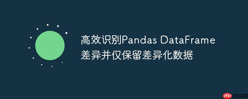 高效识别Pandas DataFrame差异并仅保留差异化数据