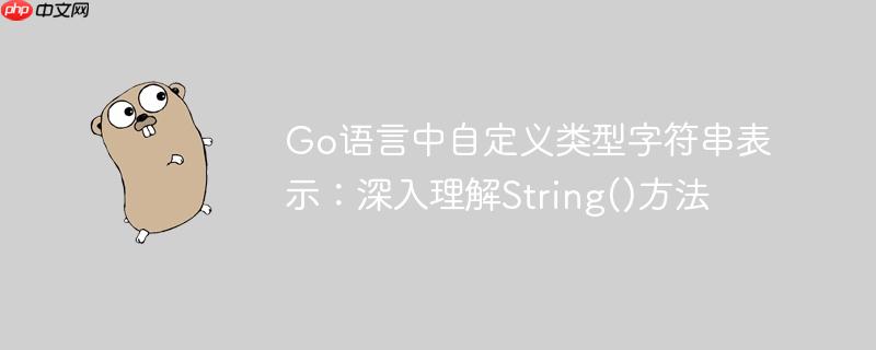 Go语言中自定义类型字符串表示：深入理解String()方法