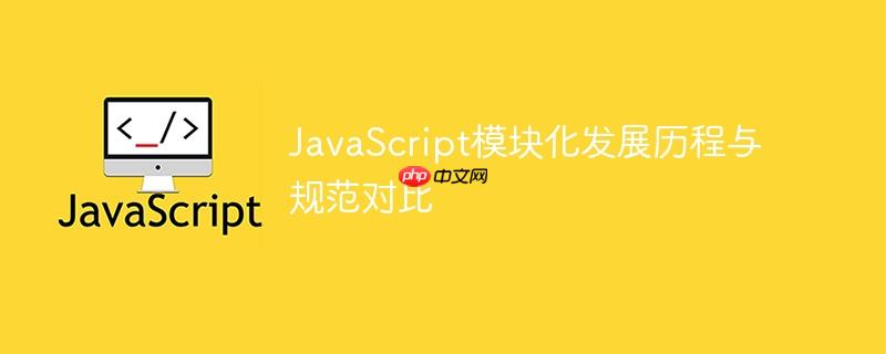 JavaScript模块化发展历程与规范对比