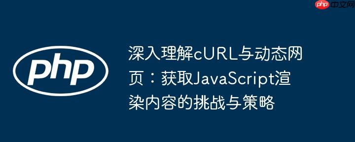 深入理解cURL与动态网页：获取JavaScript渲染内容的挑战与策略