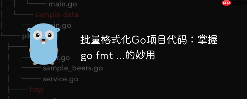 批量格式化Go项目代码：掌握go fmt …的妙用