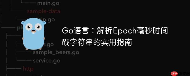 Go语言：解析Epoch毫秒时间戳字符串的实用指南