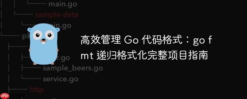 高效管理 Go 代码格式：go fmt 递归格式化完整项目指南