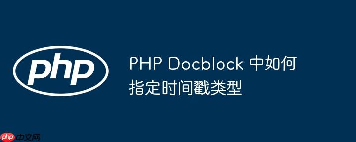 php docblock 中如何指定时间戳类型