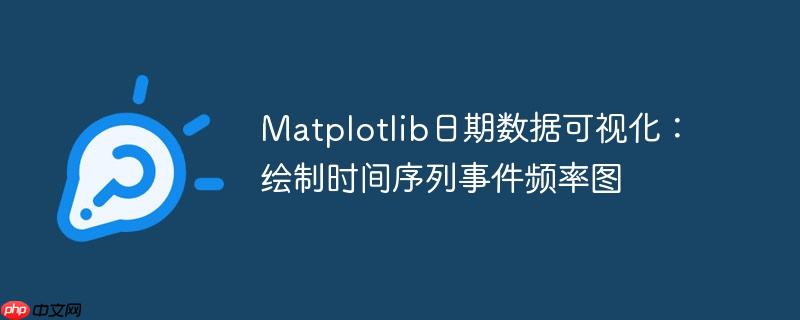 Matplotlib日期数据可视化：绘制时间序列事件频率图