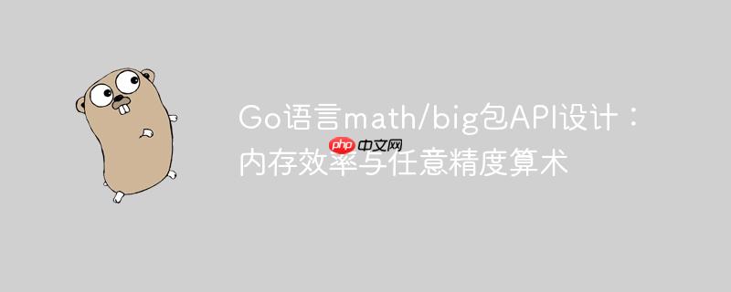 Go语言math/big包API设计：内存效率与任意精度算术