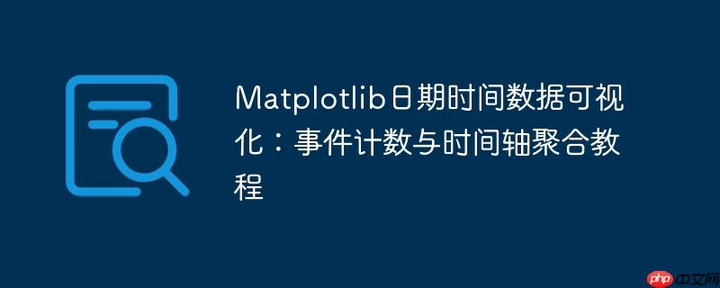 Matplotlib日期时间数据可视化：事件计数与时间轴聚合教程