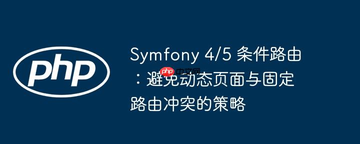 Symfony 4/5 条件路由：避免动态页面与固定路由冲突的策略