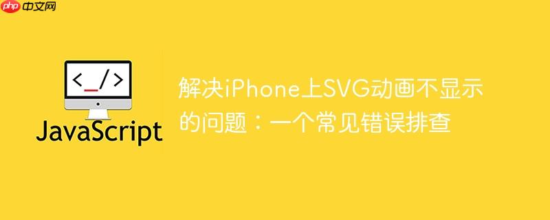 解决iPhone上SVG动画不显示的问题：一个常见错误排查