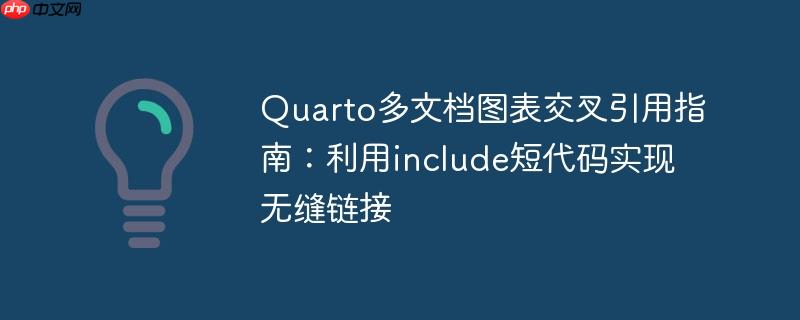 Quarto多文档图表交叉引用指南：利用include短代码实现无缝链接