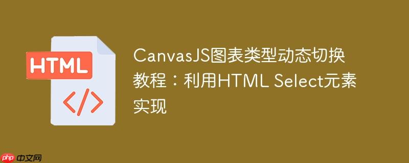 CanvasJS图表类型动态切换教程：利用HTML Select元素实现