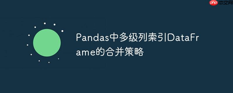 pandas中多级列索引dataframe的合并策略