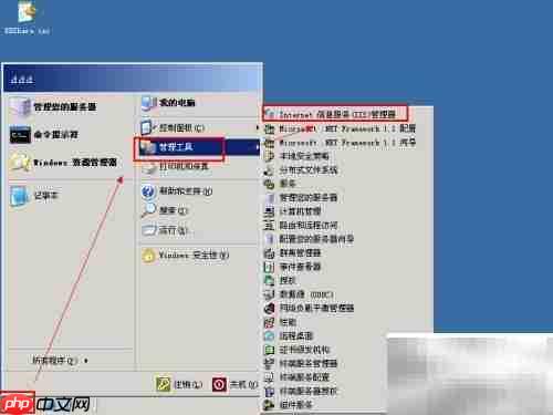 Win2003 IIS绑定域名教程