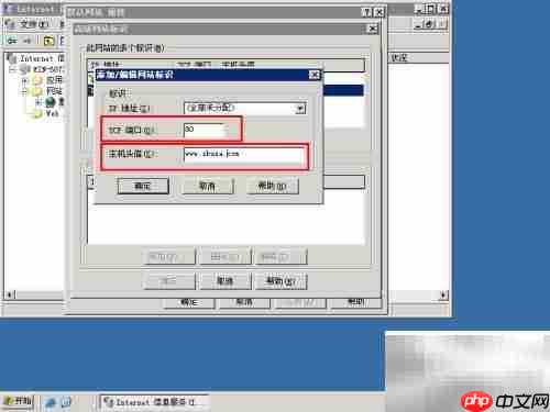 Win2003 IIS绑定域名教程