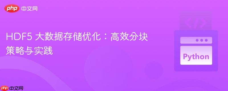HDF5 大数据存储优化：高效分块策略与实践