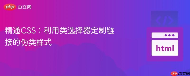 精通CSS：利用类选择器定制链接的伪类样式