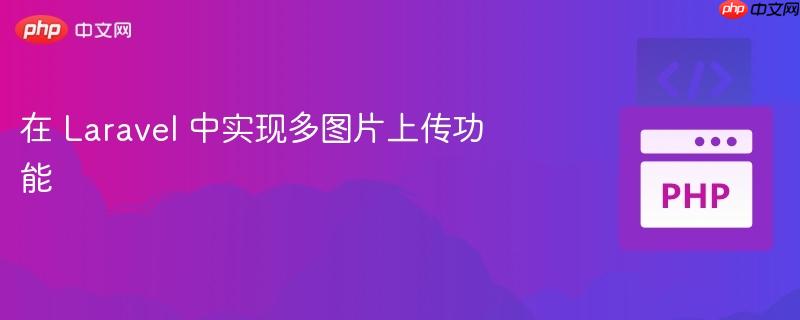在 laravel 中实现多图片上传功能