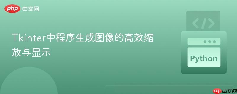 Tkinter中程序生成图像的高效缩放与显示