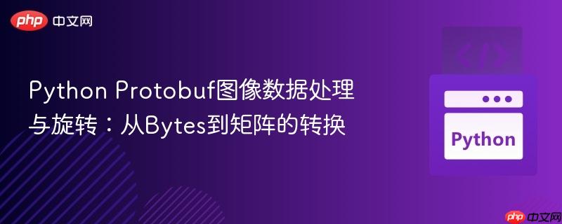 Python Protobuf图像数据处理与旋转：从Bytes到矩阵的转换