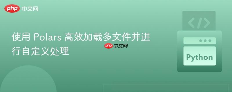 使用 polars 高效加载多文件并进行自定义处理