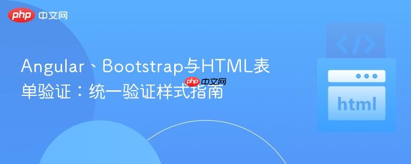 Angular、Bootstrap与HTML表单验证：统一验证样式指南