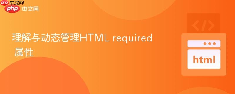 理解与动态管理HTML required 属性