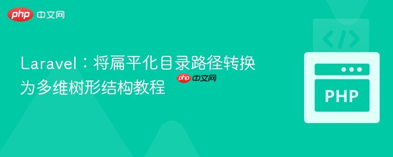 laravel：将扁平化目录路径转换为多维树形结构教程