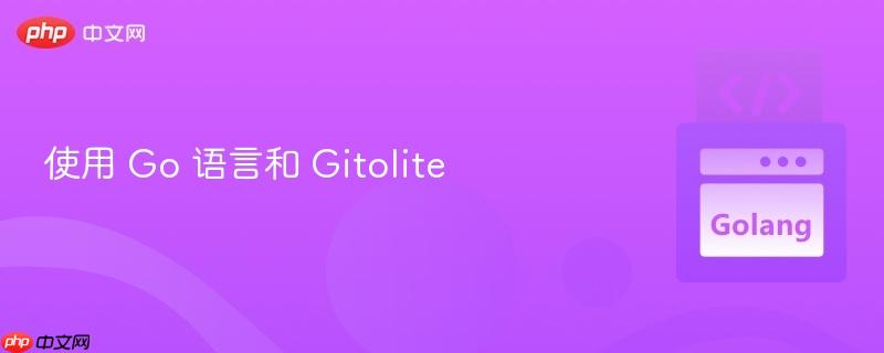 使用 Go 语言和 Gitolite