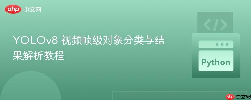 YOLOv8 视频帧级对象分类与结果解析教程