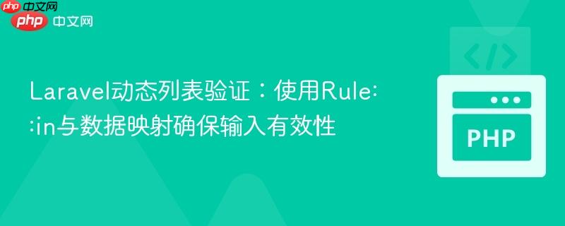 Laravel动态列表验证：使用Rule::in与数据映射确保输入有效性