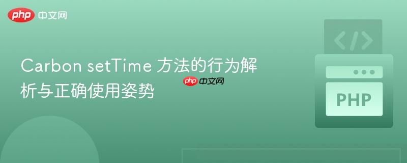 carbon settime 方法的行为解析与正确使用姿势