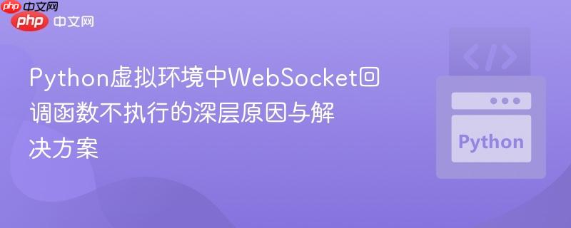 Python虚拟环境中WebSocket回调函数不执行的深层原因与解决方案
