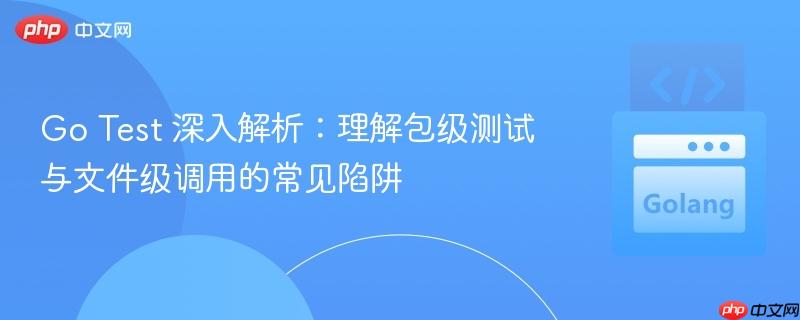 Go Test 深入解析：理解包级测试与文件级调用的常见陷阱