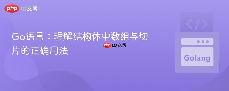 Go语言：理解结构体中数组与切片的正确用法